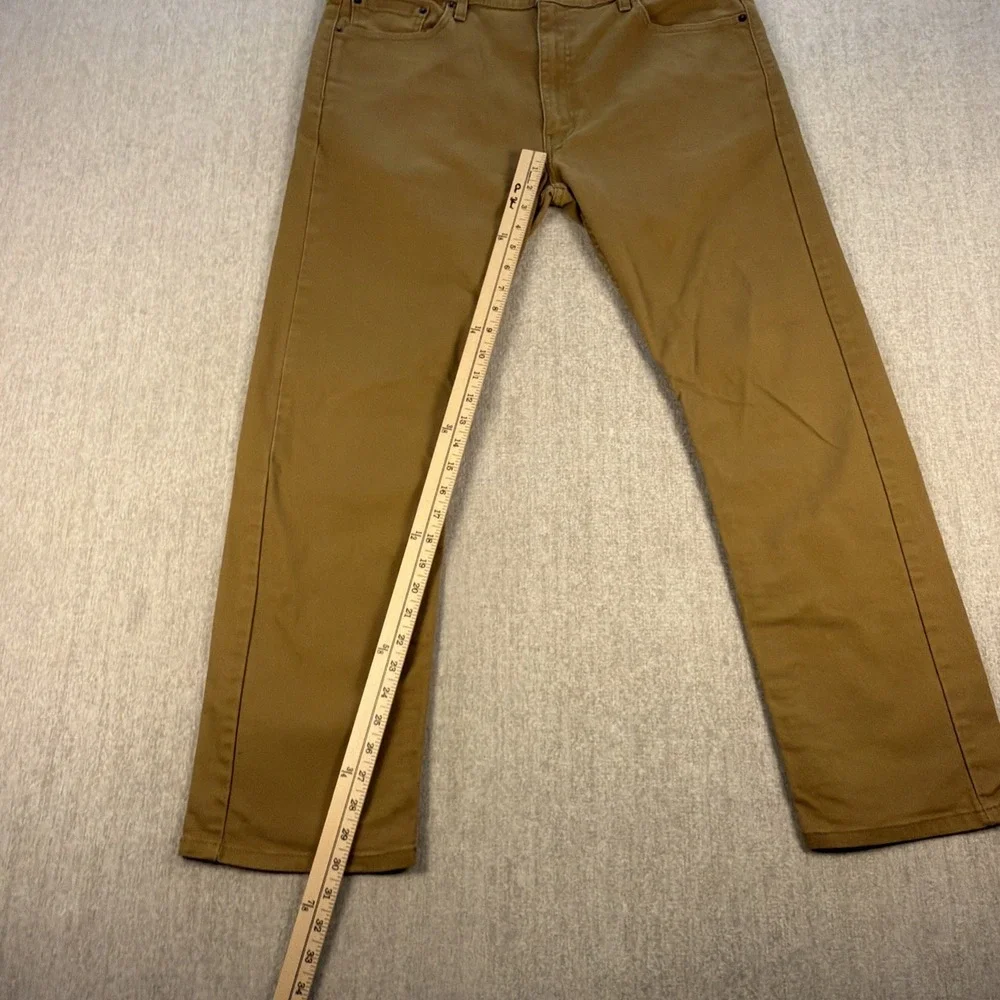 Levi's Jeans 513 Men Size 38x30 Straight Leg Brown Stretch Denim Classic